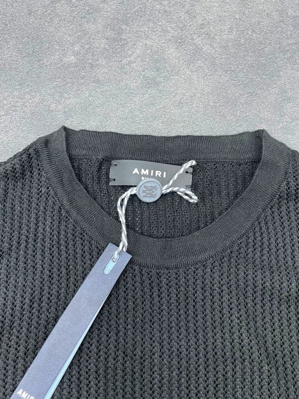 AMIRI Men's Black Knit T-Shirt & Shorts Set- Size XL - Picture 4 of 10
